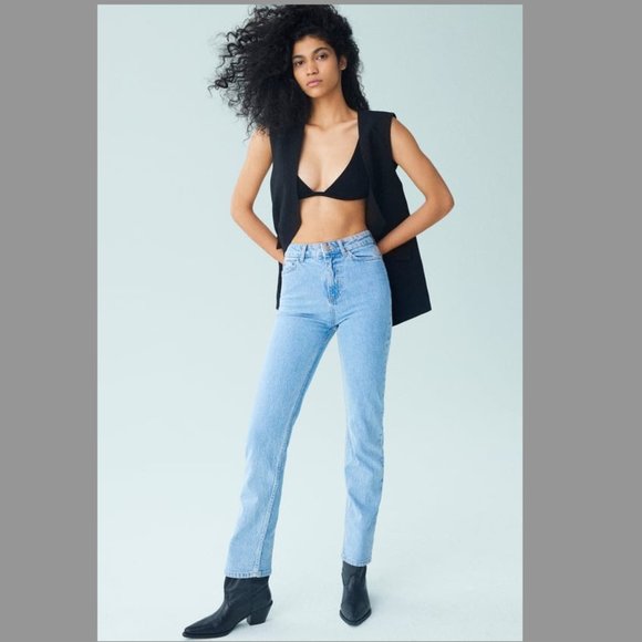 ☀️NWT Zara High Rise Straight Jeans • Z1975 - Picture 8 of 8